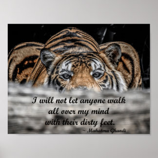 Inspirerend tijger poster