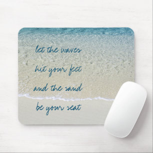 Inspirerend Turquoise Blauwe Oceaan Surf Golven Muismat