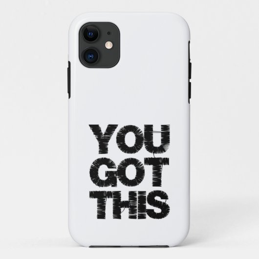 Inspirerend Typografie Citaat Zwart wit Case-Mate iPhone Case (Achterkant)