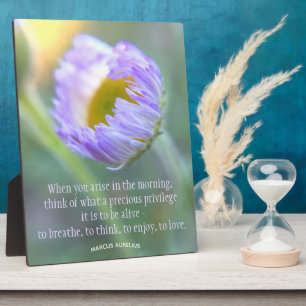 Inspirerend Typografie Floral Macro Foto Fotoplaat