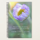 Inspirerend Typografie Floral Macro Foto Planner (Voorkant)