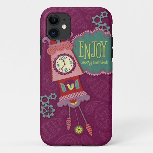 Inspirerend Typografie van Burgundy Case-Mate iPhone Case (Achterkant)