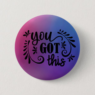 Inspirerend U hebt dit Ronde Button 5,7 Cm