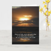 Inspirerend Uitzichten Kaart (Gele Bloem)