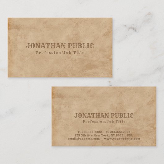 Inspirerend ultra-thin Luxe Creative Visitekaartje (Voorkant / Achterkant)