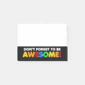 Inspirerend Vergeet niet GEWELDIGE te zijn Post-it® Notes (Voorkant)