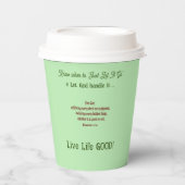 Inspirerend vers - Motivatie verheffende geloof Papieren Bekers (Voorkant)