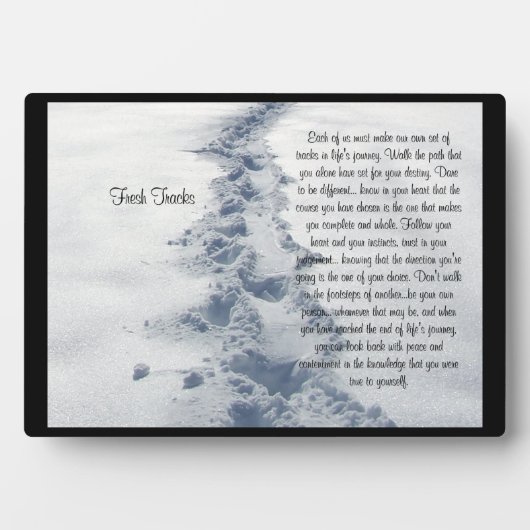 Inspirerend verse Tracks Fotoplaat (voorkant)