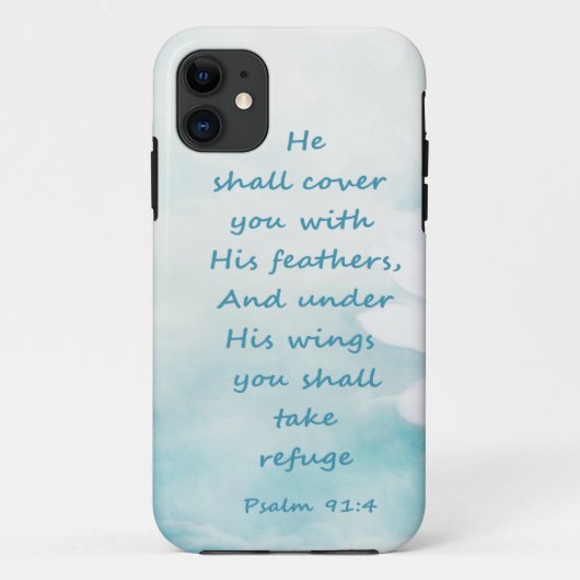 Inspirerend versterkende psalm 91:4 onder zijn vle Case-Mate iPhone case (Achterkant)