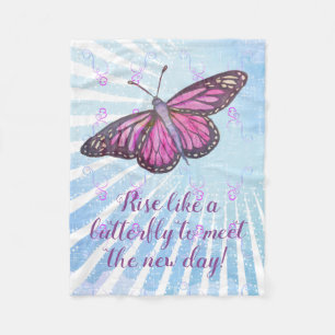 Inspirerend vlinder houdt je arm fleece deken