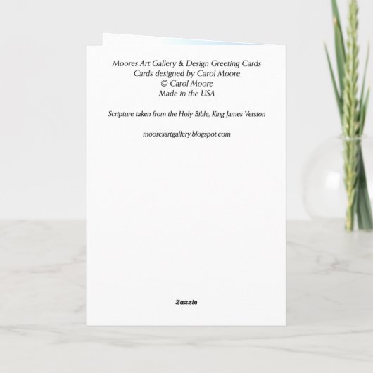 Inspirerend vogelWenskaart Kaart (Achterkant)