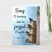 Inspirerend vogelWenskaart Kaart (Voorkant)