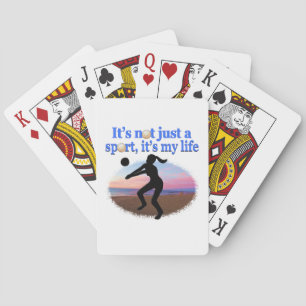 INSPIREREND VOLLEYBALL IS MIJN LIFE-ONTWERP POKERKAARTEN