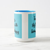 Inspirerend voor dagelijks motivatie tweekleurige koffiemok (Center)