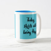 Inspirerend voor dagelijks motivatie tweekleurige koffiemok (Voorkant rechts)