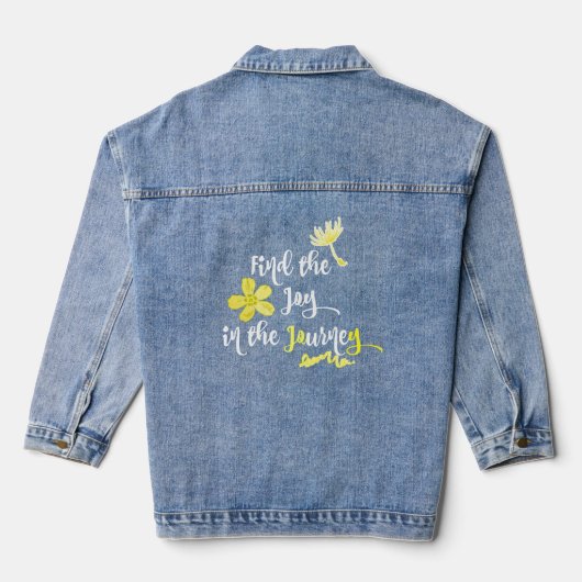 Inspirerend vreugde in de reis denim jacket (Achterkant)