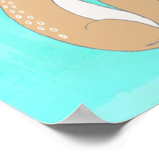 Inspirerend vriendschap QuoteCute Animal Sketch Poster (Hoek)