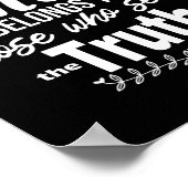 Inspirerend waarheidsofferte poster (Hoek)