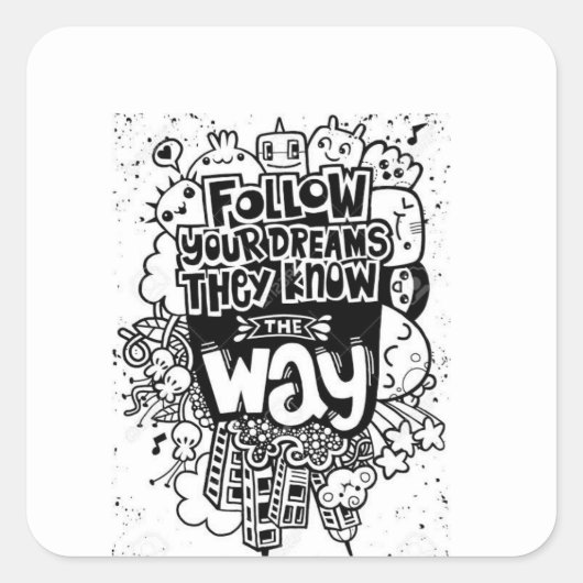 Inspirerend wand sticker (Voorkant)