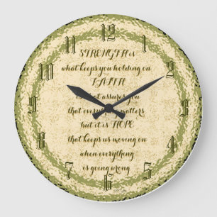 Inspirerend wandklok grote klok