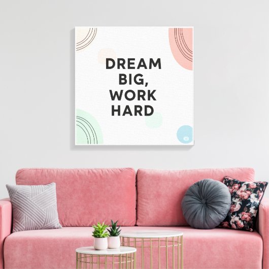 Inspirerend wandkunst canvas afdruk (Insitu (Woonkamer))