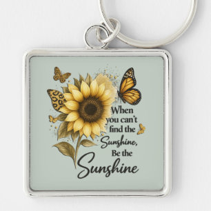 inspirerend Wees De Zonneschijn/Zonnebloem Sleutelhanger