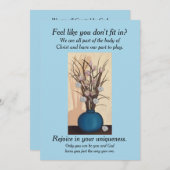 Inspirerend Wenskaart (Voorkant / Achterkant)