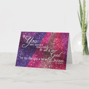 Inspirerend Wenskaart Glittery Kaart