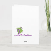 Inspirerend wenskaart met scripture kaart (Achterkant)