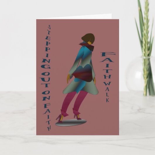 Inspirerend wenskaart met scripture kaart (Voorkant)