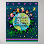 Inspirerend Wij zijn de Kinder wereldquote Poster (Voorkant)