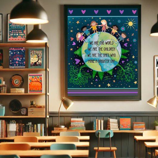 Inspirerend Wij zijn de Kinder wereldquote Poster