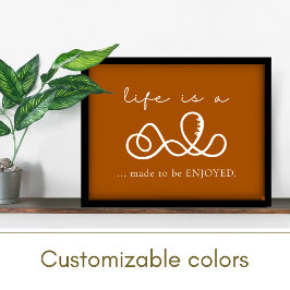 Inspirerend wijze woorden roest Sinaasappel positi Poster