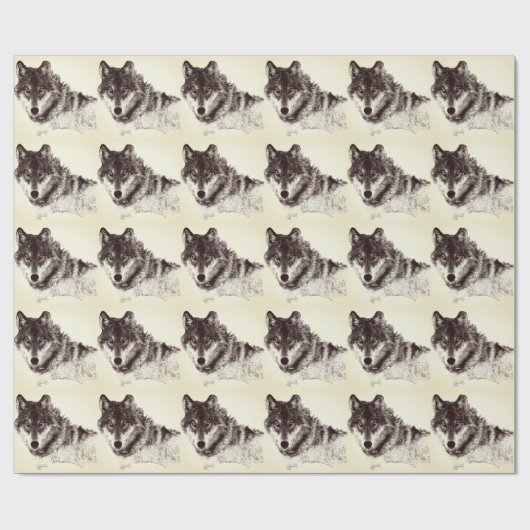 Inspirerend Wolf Eyes Cadeaupapier (Vlak)