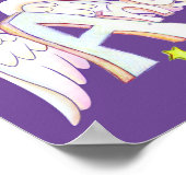 Inspirerend Woord Engelen Art Poster Print (Hoek)