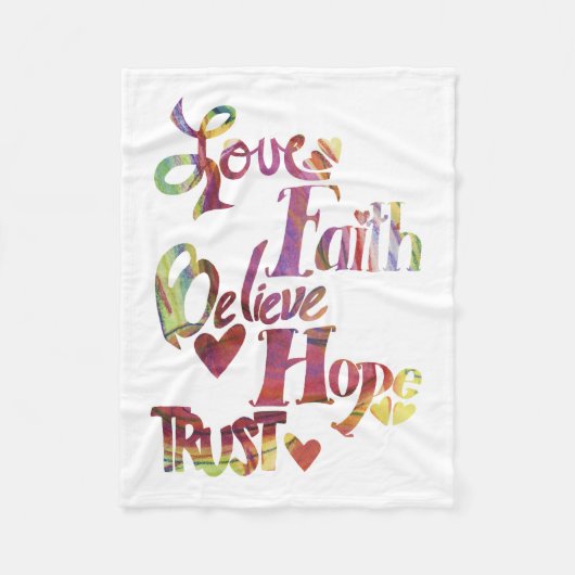 Inspirerend woorden Chemo Blanket Fleece Deken (Voorkant)