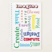 Inspirerend woorden Colorful Students Planner (Voorkant)