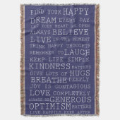 Inspirerend woorden deken (Voorkant Verticaal)