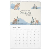 Inspirerend Woorden & Kunst Natuur Geïnspireerd Cu Kalender (Jan 2026)