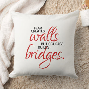 Inspirerend woorden stimuleren bouwt bruggen kussen