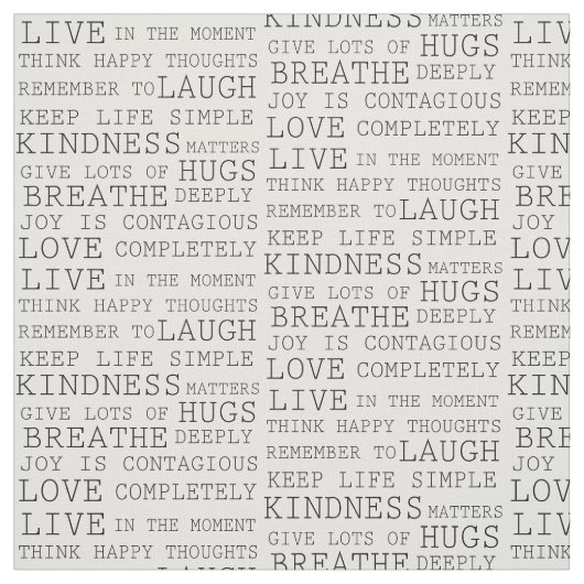 Inspirerend woorden stof (Swatch)