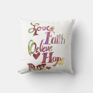 Inspirerend Word Collage Pillow Kussen
