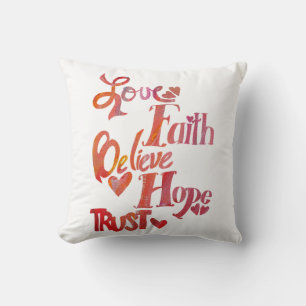 Inspirerend Word Collage Pillow Kussen