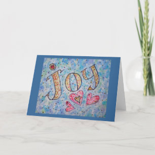 Inspirerend Word "Joy"-kaart Kaart