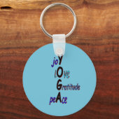 Inspirerend Yoga-Sleutelhanger Sleutelhanger (Voorkant)