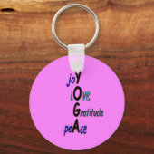 Inspirerend Yoga-Sleutelhanger Sleutelhanger (Voorkant)