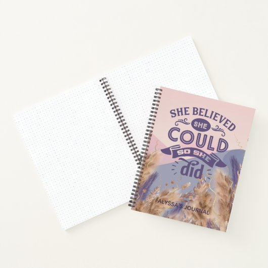 Inspirerend ze dacht dat ze Pampas kon citeren Notitieboek (Binnen)