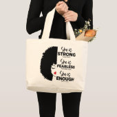 Inspirerend Ze is Jumbo Canvas tas (Voorkant (product))