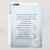 Inspirerend zeeman vers begrafenisprogramma kaart (Voorkant / Achterkant)