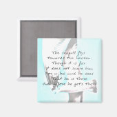 Inspirerend zeemeeuw magneet (Voorkant / Achterkant)